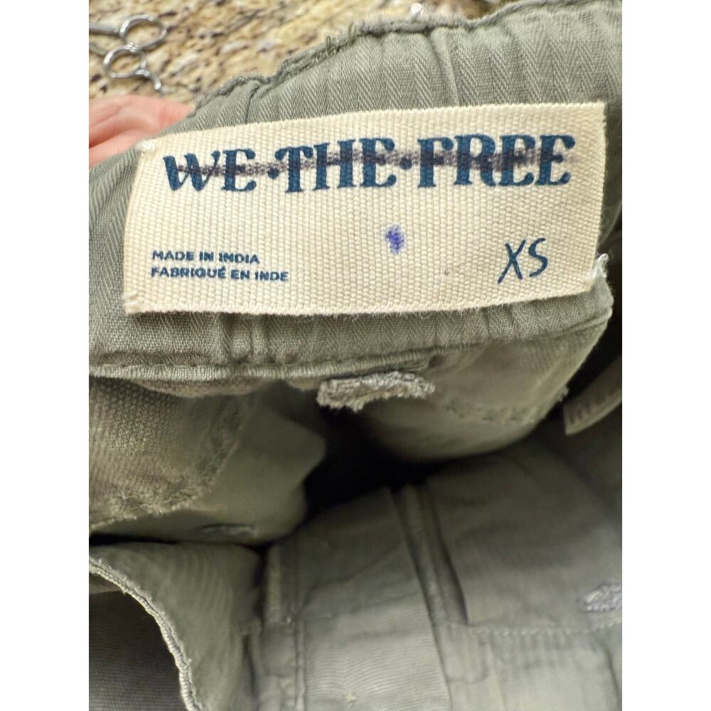 Free People We The Free XS Hayden army high waist green cargo utility pants NWOT - Picture 7 of 9